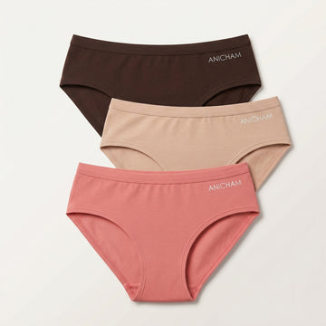 Organic Bamboo Azo free Hipster Panties for Women-pack of 3