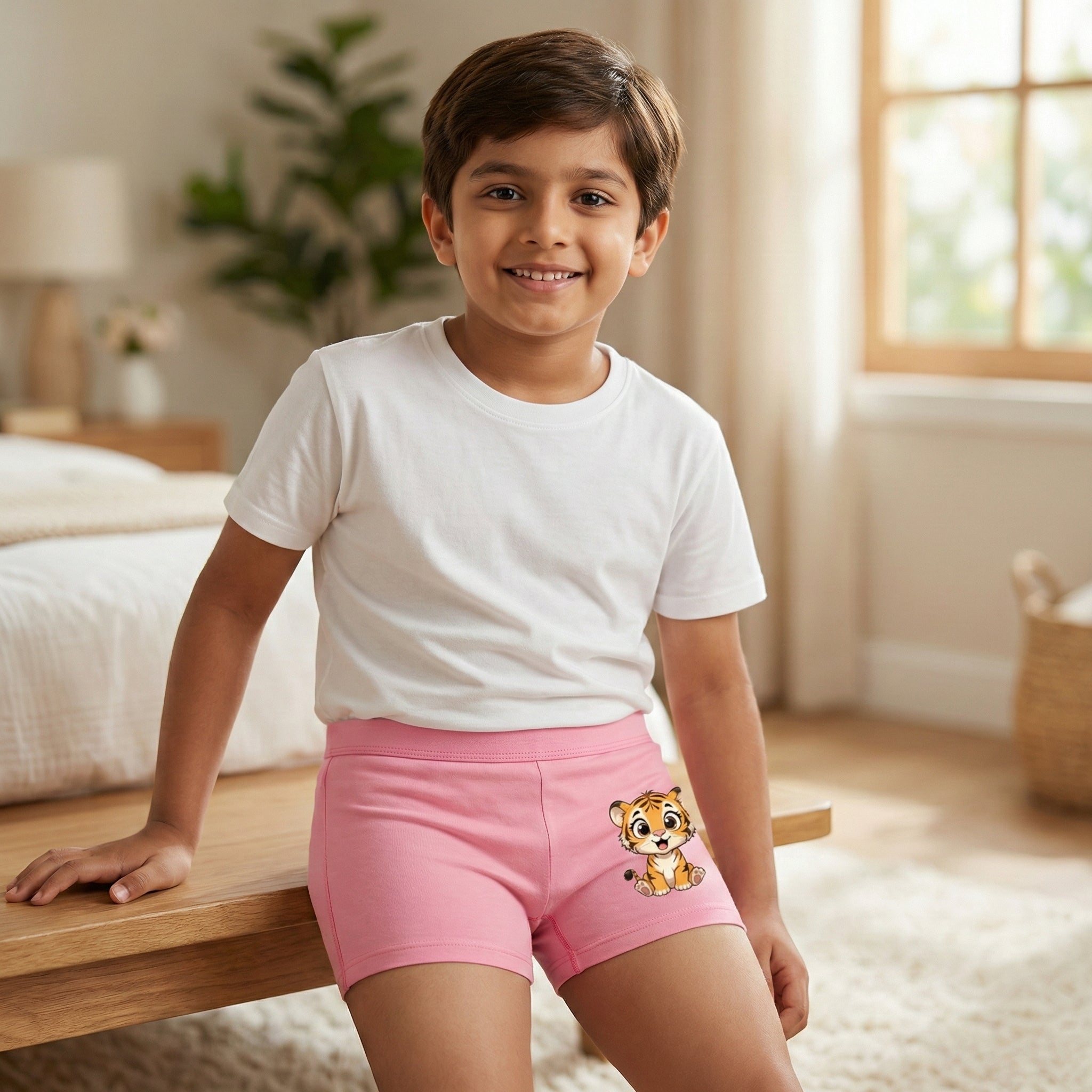 Kids Organic Bamboo Azo free Trunks-pack of 4