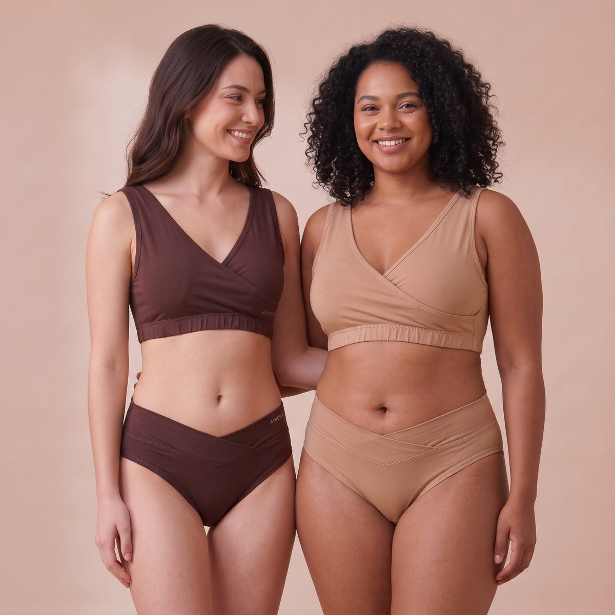 Organic Bamboo Azo free Lounge Brazier for Women - Pack of 2