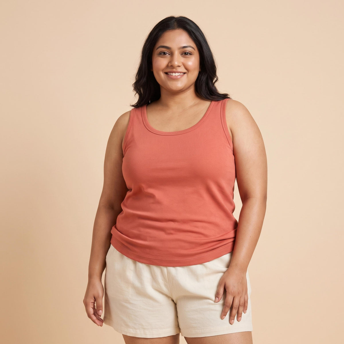 Organic Bamboo Azo free Plus Size Tank Top for Women - Pack of 2
