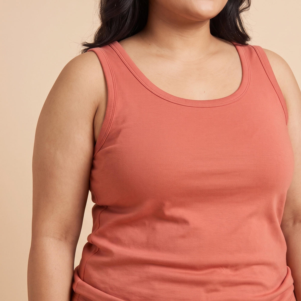 Organic Bamboo Azo free Plus Size Tank Top for Women - Pack of 2