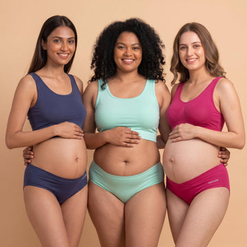 Organic Bamboo Azo free Maternity Panties for Women-pack of 3