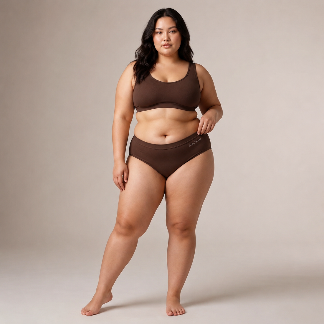 Organic Bamboo Azo free Plus Size Hipster Panties for Women-pack of 3