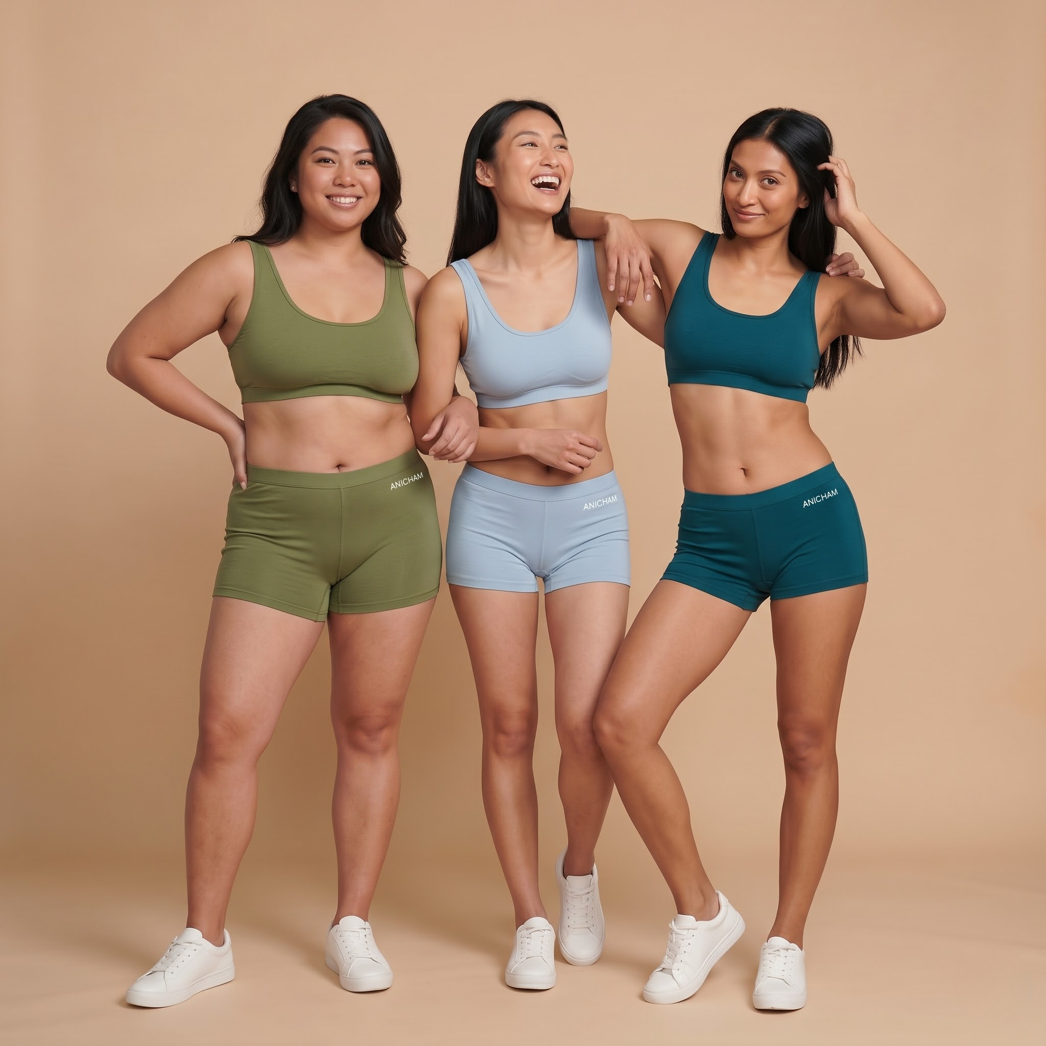Organic Bamboo Azo free  Boy shorts for Women-pack of 3
