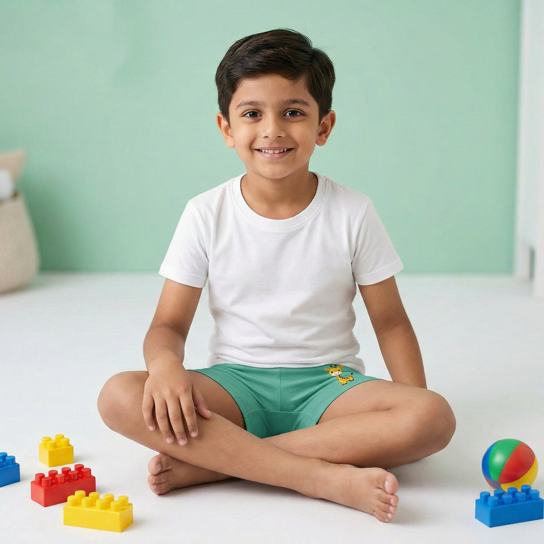 Kids Organic Bamboo Azo free Trunks-pack of 4