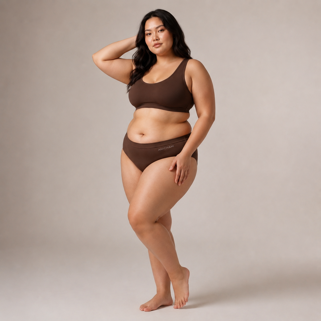 Organic Bamboo Azo free Plus Size Hipster Panties for Women-pack of 3