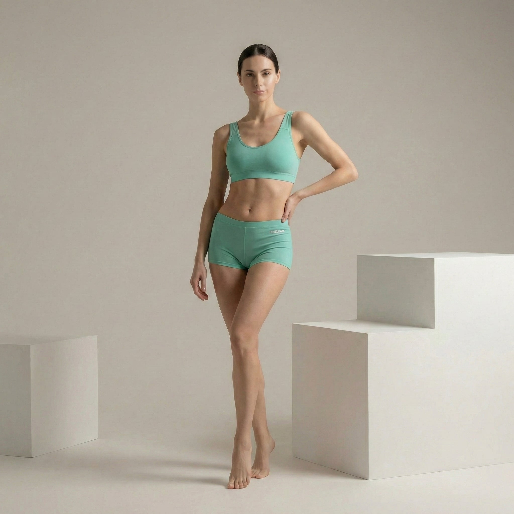 Organic Bamboo Azo free  Boy shorts for Women-pack of 3 - Color 2