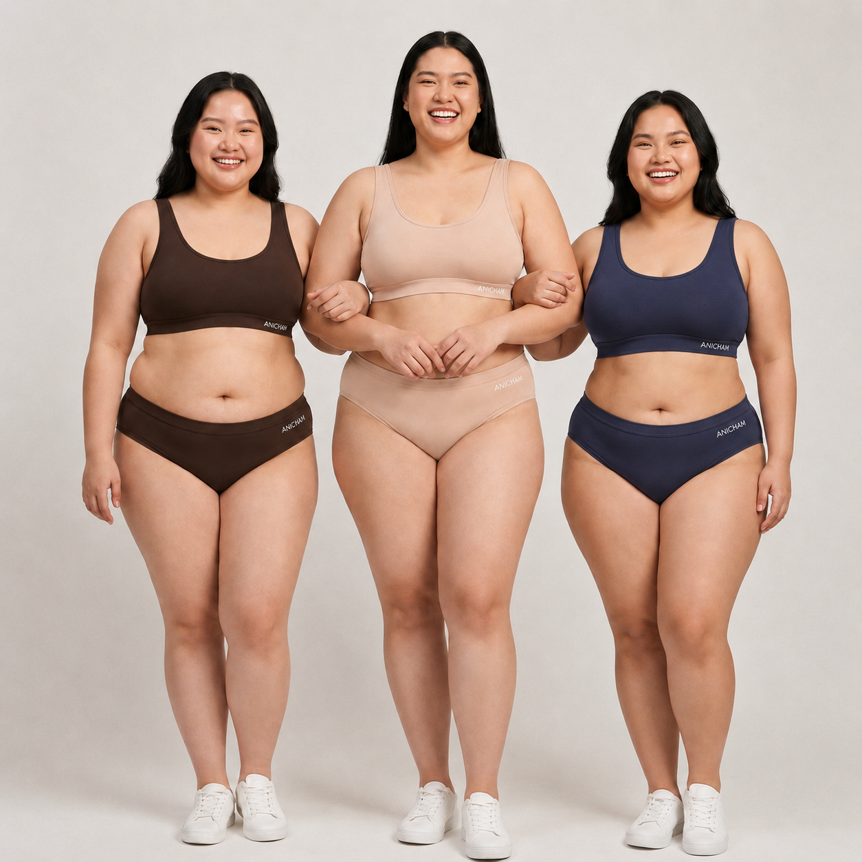Organic Bamboo Azo free Plus Size Hipster Panties for Women-pack of 3