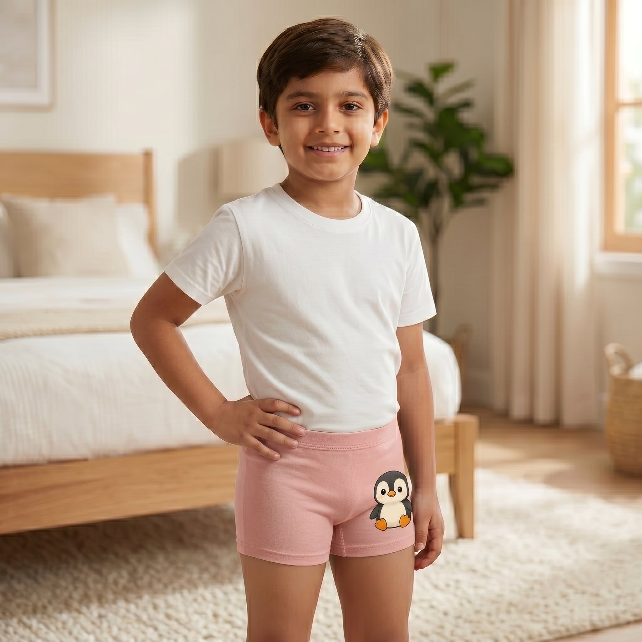 Kids Organic Bamboo Azo free Trunks-pack of 4