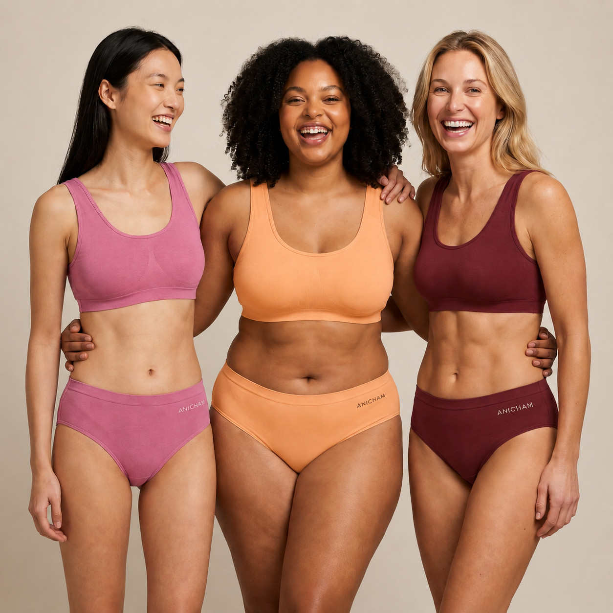 Organic Bamboo Azo free Hipster Panties for Women-pack of 3