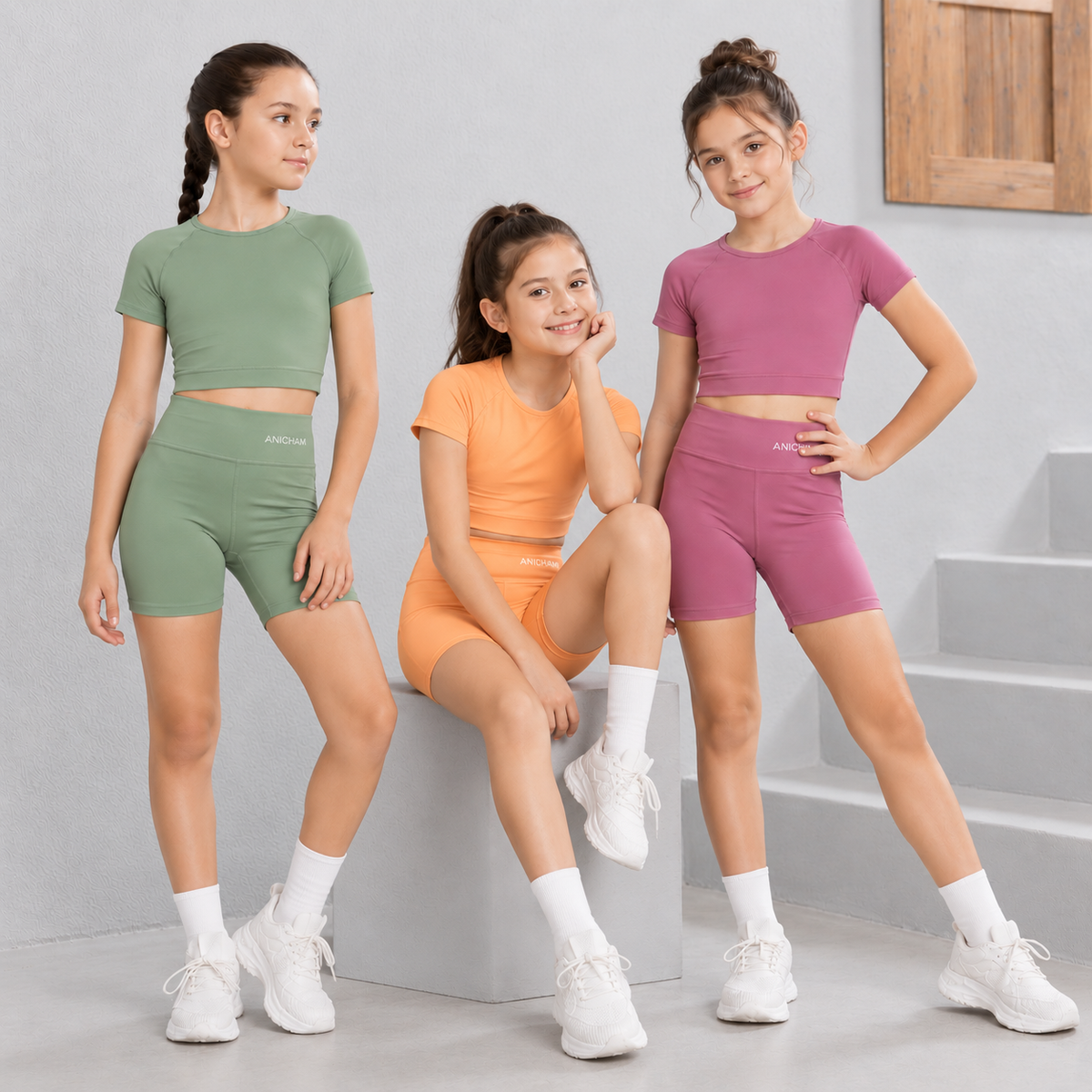 Organic Bamboo Azo free Kids Inner Shorties - Pack of 4