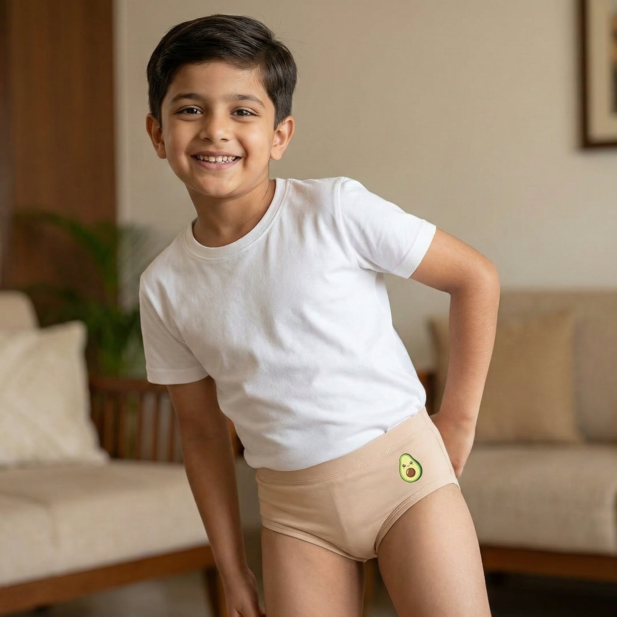 Kids Organic Bamboo Azo free Briefs-pack of 4