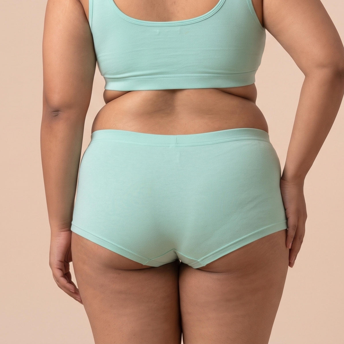Organic Bamboo Azo free Plus Size Boy Shorts for Women-pack of 2