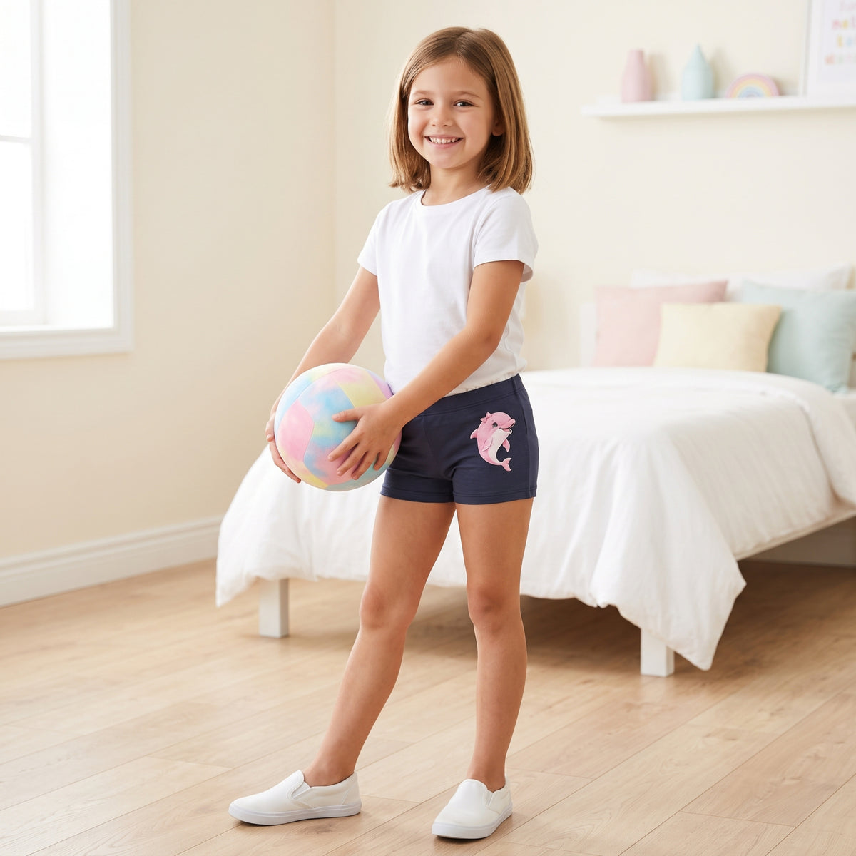 Organic Bamboo Azo free Girls Trunk - Pack of 4