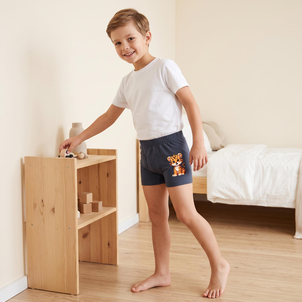 Organic Bamboo Azo free Boys Trunk - Pack of 4
