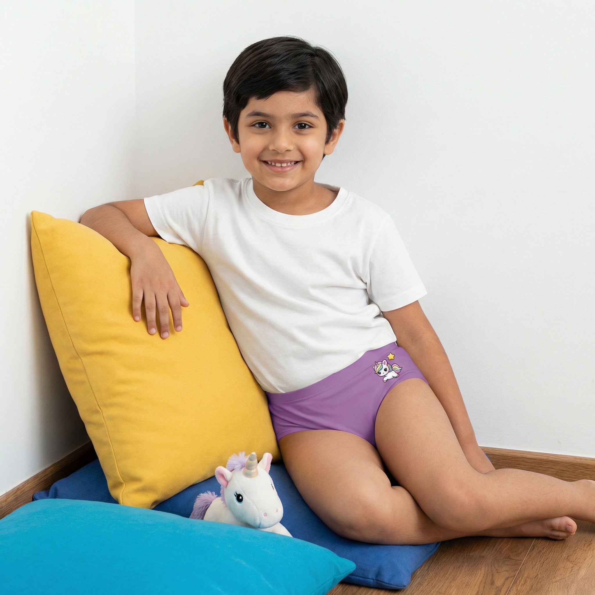 Kids Organic Bamboo Azo free Briefs-pack of 4