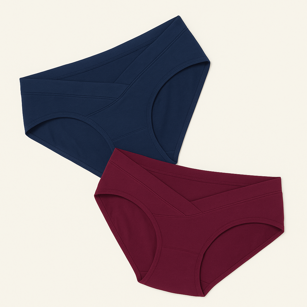 Organic Bamboo Azo free  Maternity Panties for Women-pack of 2