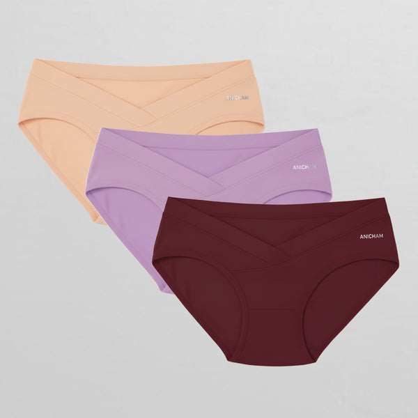 Organic Bamboo Azo free  Maternity Panties for Women-pack of 3