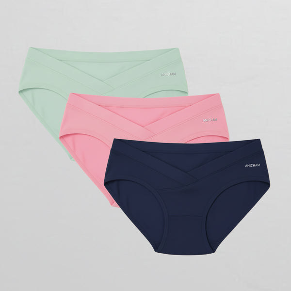 Organic Bamboo Azo free  Maternity Panties for Women-pack of 3 - Color 2
