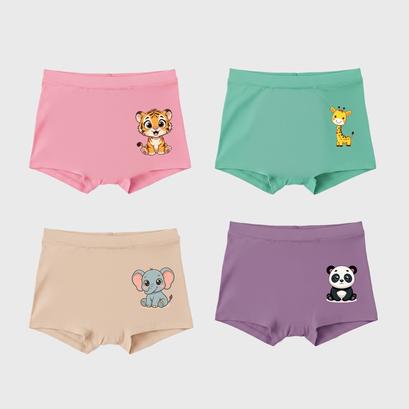 Kids Organic Bamboo Azo free Trunks-pack of 4