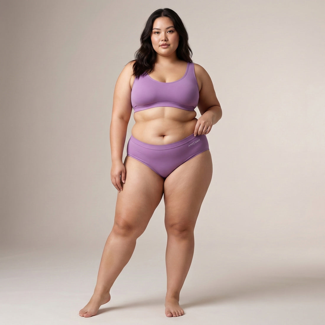 Organic Bamboo Azo free Plus Size Hipster Panties for Women-pack of 3