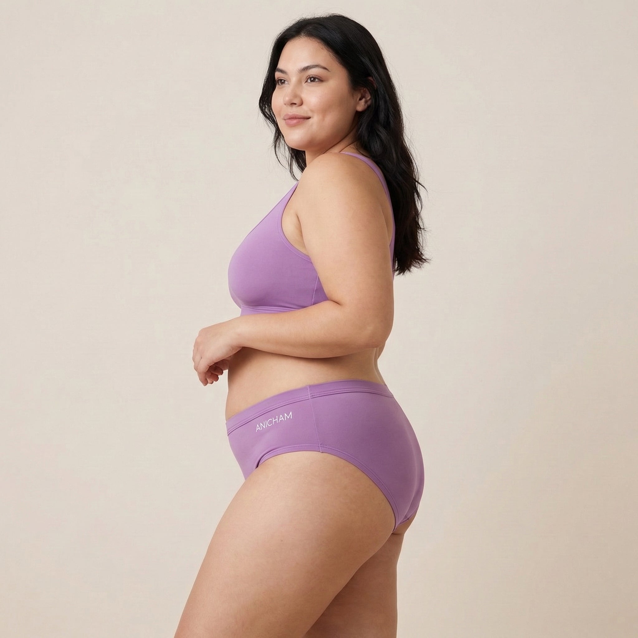 Organic Bamboo Azo free Plus Size Hipster Panties for Women-pack of 3