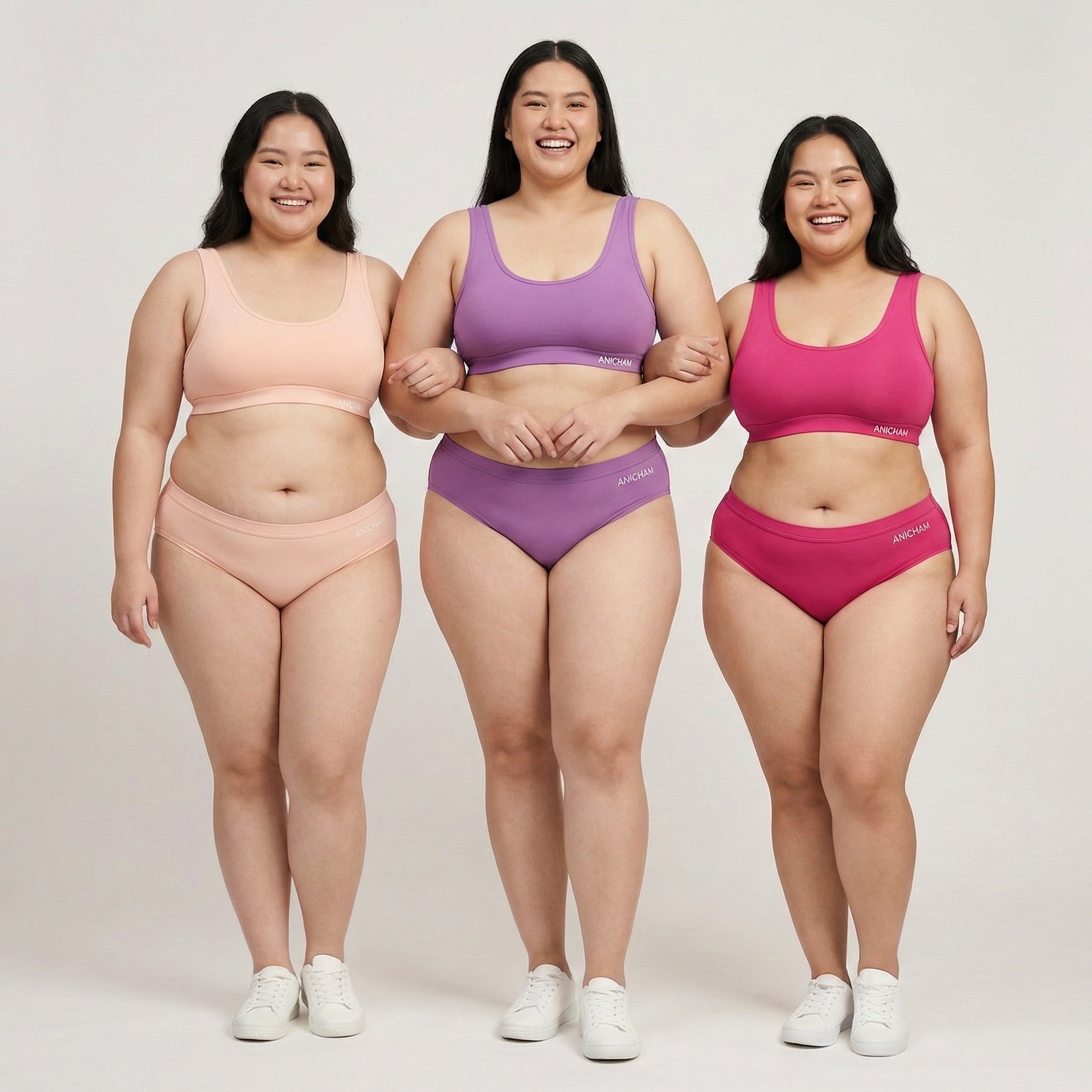 Organic Bamboo Azo free Plus Size Hipster Panties for Women-pack of 3