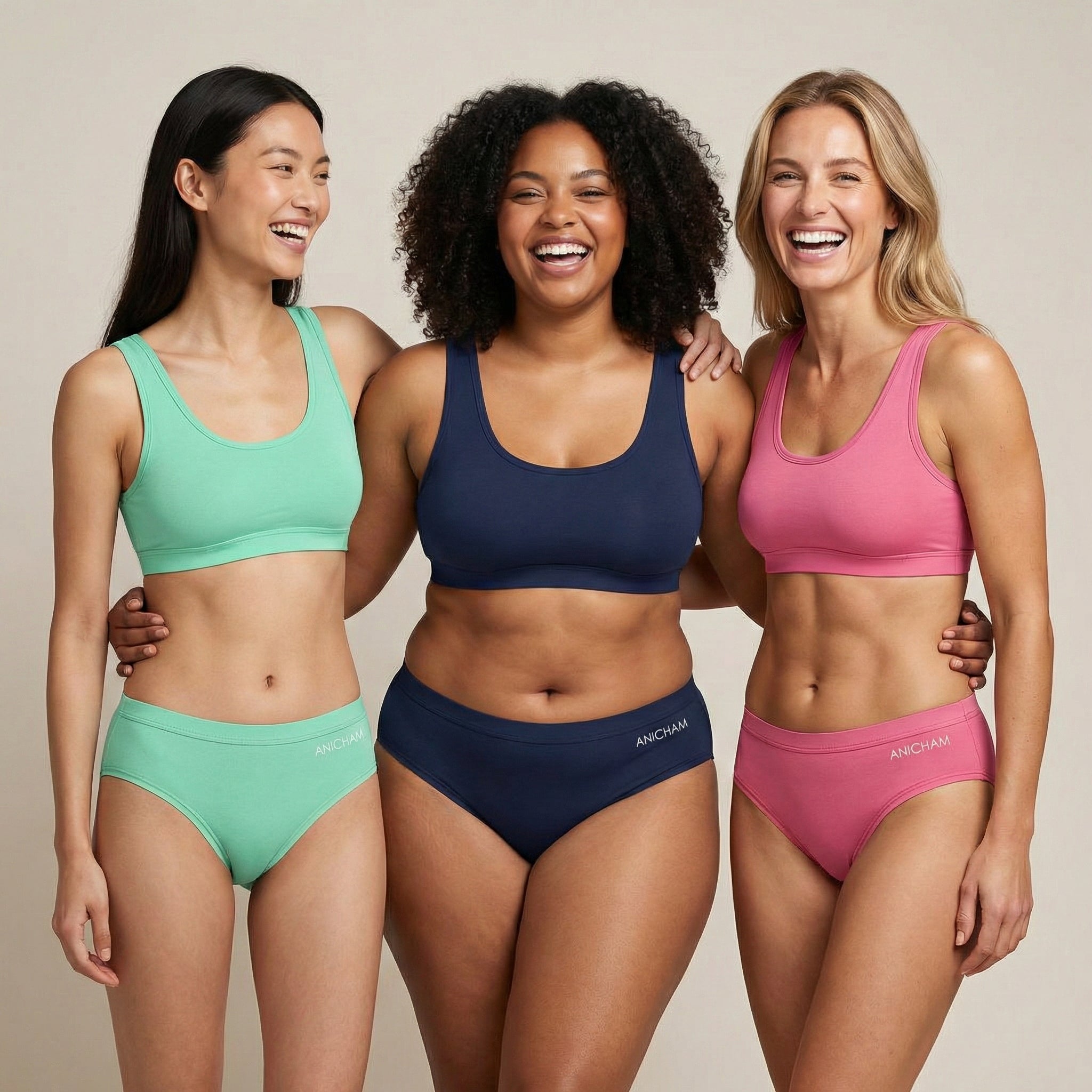 Organic Bamboo Azo free Hipster Panties for Women-pack of 3-Color 2