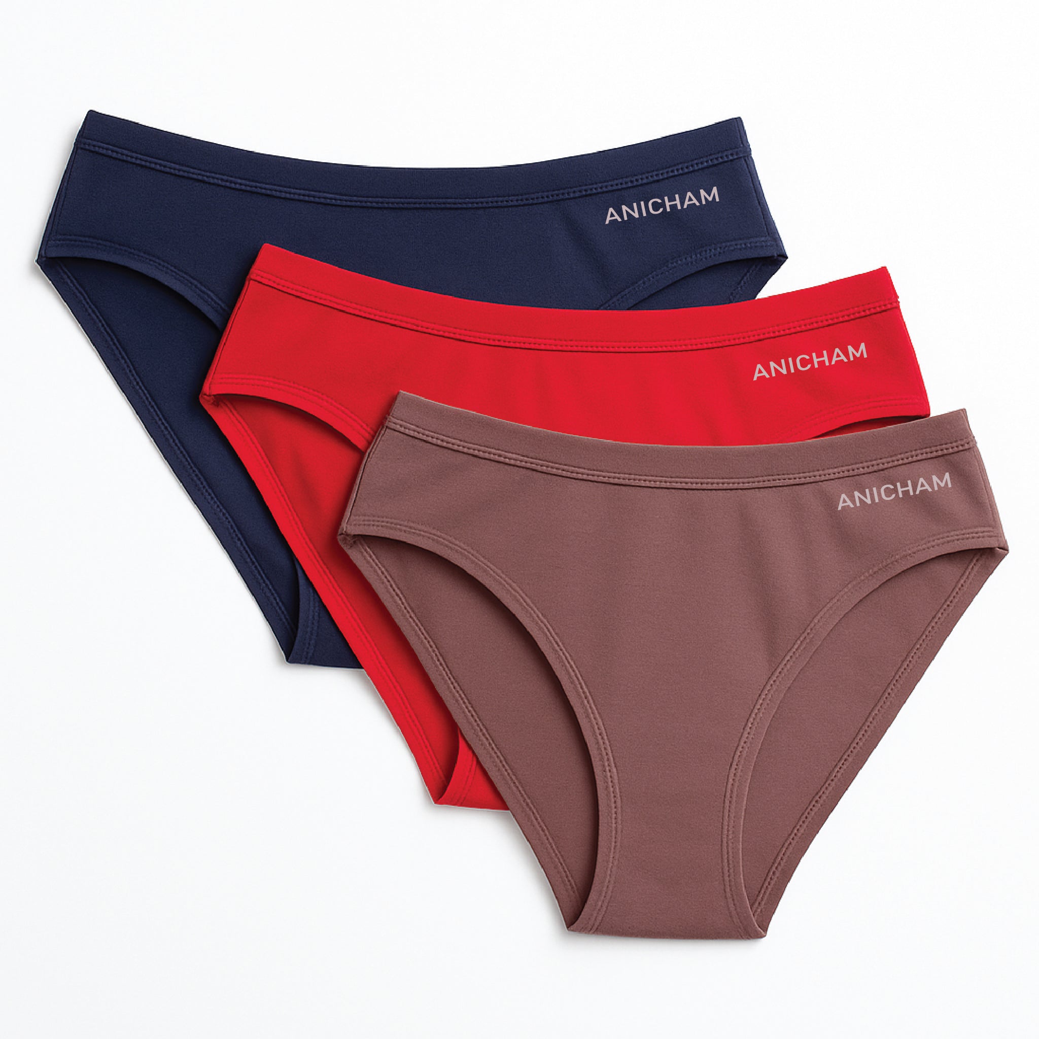Organic Bamboo Azo free  bikini Panties for Women-pack of 3